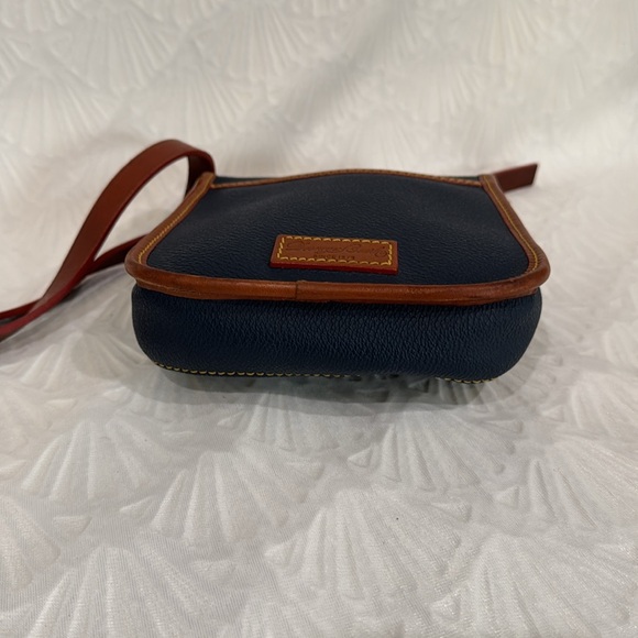Dooney & Bourke Dark Blue and Tan Crossbody Bag - Picture 8 of 12